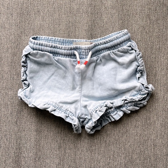 Zara frill soft jean short 9-12 months - Picture 1 of 4